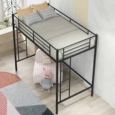 twin loft bed with sy steel frame