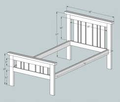 Simple 2x4 Misson Style Bed Bed Frame