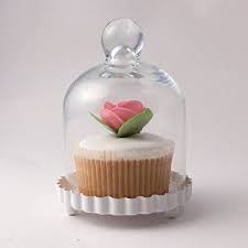 Cupcake Stand Miniature Glass Dome