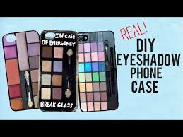 diy real eyeshadow phone case you