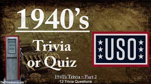 Rd.com knowledge facts you might think that this is a trick science trivia question. History Of The 1940 S Trivia Quiz 2 Youtube