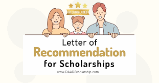recommendation letter for scholarships