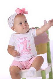 Baby Girl First Birthday Outfit 1st Birthday Clothing For Girls Baby  gambar png