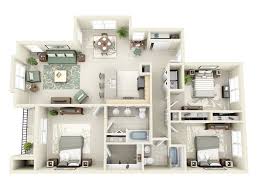 3 bedroom apartment house plans