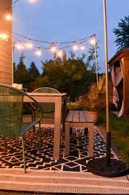 Diy Outdoor String Light Poles Tutorial