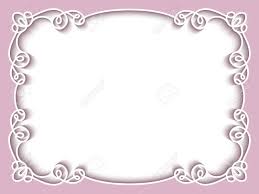 Rectangle Paper Lace Frame Greeting Card Or Wedding Invitation