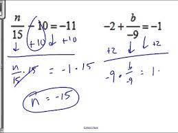 10 4 2 Step Equations Integers