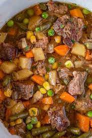 slow cooker vegetable beef soup