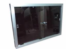Sliding Glass Notice Board For Office