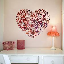Modern home decorating ideas for creating attractive accent wall designs without a paint are practical and inexpensive. Amazing Wall Sticker Decor For Modern Living Room Creative Wall Art Heart Wall Decor Heart Wall Stickers