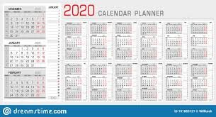 Calendar Planner Template 2020 Week Start From Monday 3