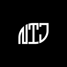 NTJ letter logo design on BLACK background. NTJ creative initials letter  logo concept. NTJ letter design. 7088105 Vector Art at Vecteezy