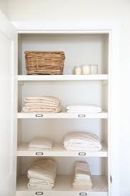 Instead of accepting a cluttered linen closet, follow these tips to organize your bedding, sheets, and towels. Easy Linen Closet Organization Ideas Julie Blanner
