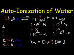 Autoionization Of Water Ion