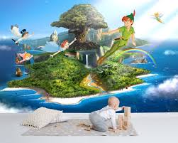 Peter Pan Wall Mural Neverland