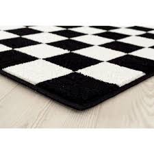 checd black and white 5x7 geometric