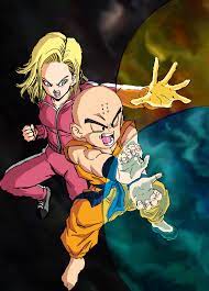 Dragon ball art on this page is dragon ball art. Krillin And 18 By Youngjijii Coloured By Mielsibel10032002 On Deviantart