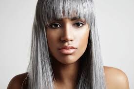 transitioning to gray hair with