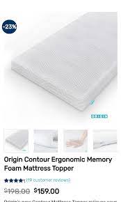 queen sized memory foam mattress topper