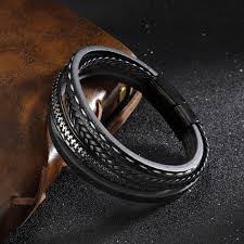 mens western leather bracelets