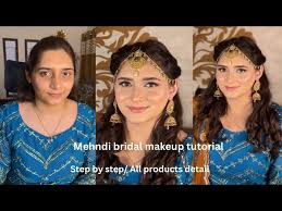 mehandi bridal makeup tutorial