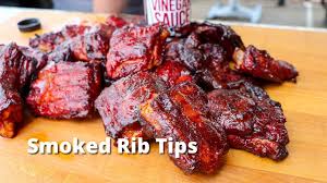 smoked rib tip recipe on traeger grill