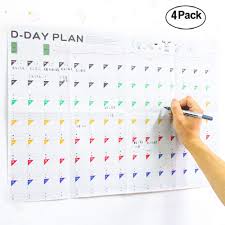 Daily To Do Planner Sheet 100 Days Countdown Schedule Wall
