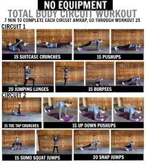 no equipment total body circuit workout