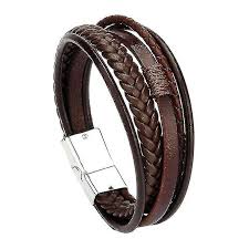 wristband bangle bracelets mens leather