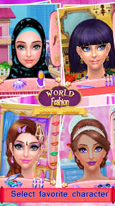 world fashion dressup makeup by zineb