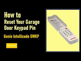 how to reset your genie garage door