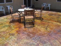 Concrete Acid Stained Stamped