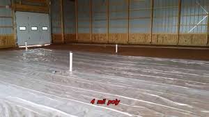 heated concrete floor in morton barn