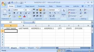 how to print address labels from excel