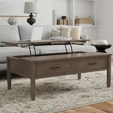 transitional lift top coffee table