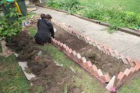 Brick Garden Edging Brick Garden