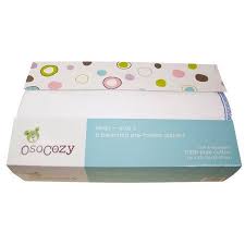 Osocozy 6 Pack Prefolds Bleached Cloth Diapers Premium 15