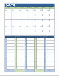 Choose from over a hundred free powerpoint, word, and excel calendars for explore premium templates. Monthly And Weekly Planning Calendar