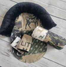 Camo Deer Baby Car Seat Cover Bundle