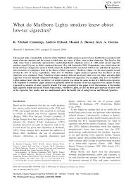 pdf what do marlboro lights smokers