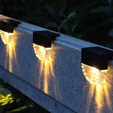 outdoor solar led deck light garden
