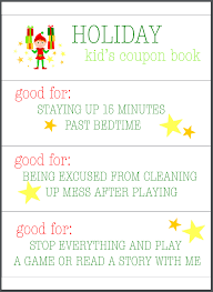 Parenting Hack Free Printable Kids Coupon Book For The Holidays