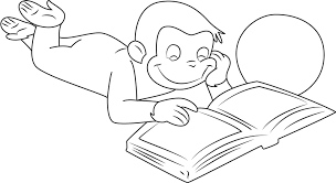 Coloring is essential to the overall development of a child. Curious George Reading Book Coloring Page Free Printable Coloring Pages For Kids