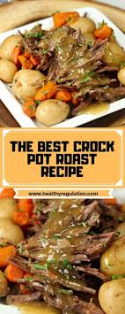 This slow cooker version is insanely easy and incredibly flavorful. The Best Crock Pot Roast Recipe Pot Roast Recipes Pork Roast Crock Pot Recipes Crockpot Roast