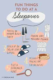 31 fun things to do at a sleepover for