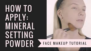 how to apply mineral setting powder