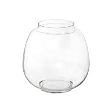 Round Glass Terrarium Bowl Clear