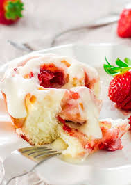 strawberry rolls with cream cheese