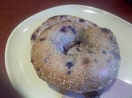 panera bread blueberry bagel photo