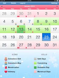 Menstrual Calendar Ovulation Calculator Fertility